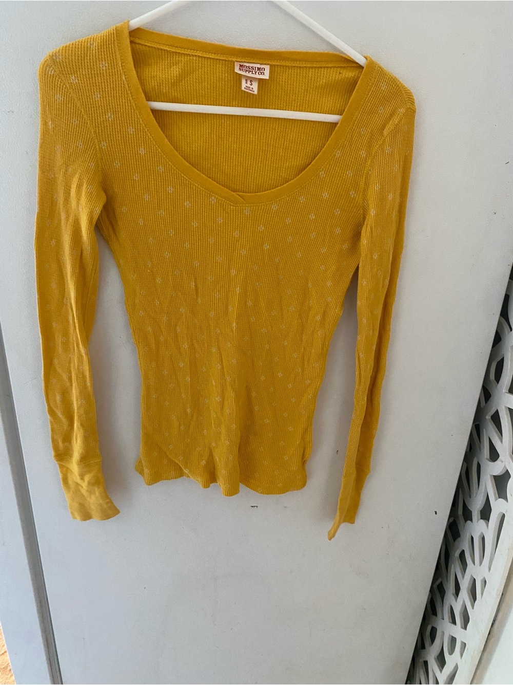 Y2K Mossimo Supply Co. Women's V-Neck Long Sleeve Top